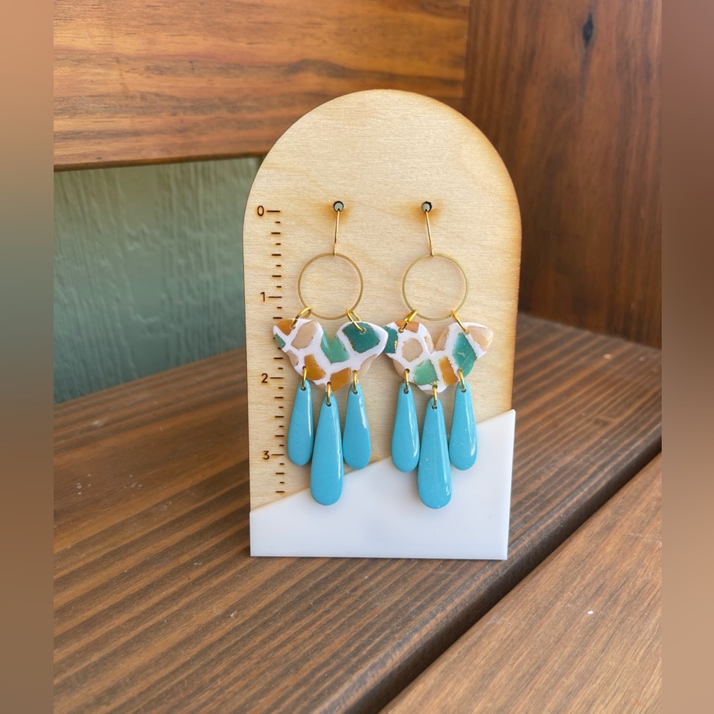 Handmade polymer clay earrings